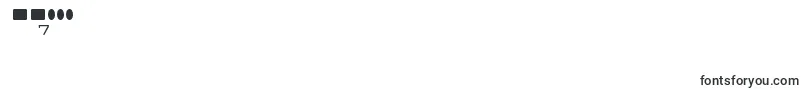 フォントRadiosinmotionRegular – フォント数字7