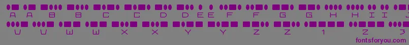 RadiosinmotionRegular Font – Purple Fonts on Gray Background