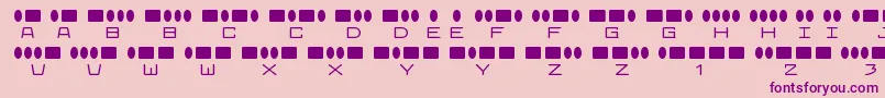 Police RadiosinmotionRegular – polices violettes sur fond rose
