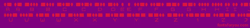 RadiosinmotionRegular Font – Red Fonts on Purple Background