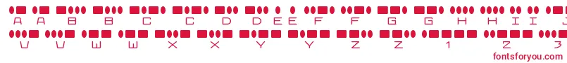 RadiosinmotionRegular Font – Red Fonts on White Background