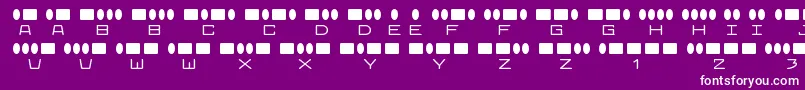 RadiosinmotionRegular Font – White Fonts on Purple Background