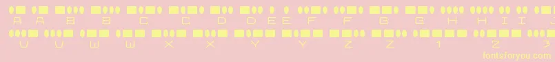 RadiosinmotionRegular Font – Yellow Fonts on Pink Background