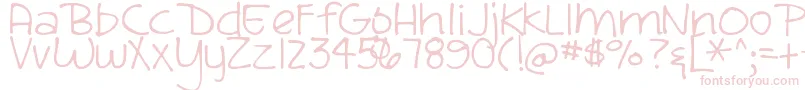 DjbSandraDee-Schriftart – Rosa Schriften