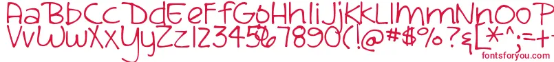 DjbSandraDee Font – Red Fonts