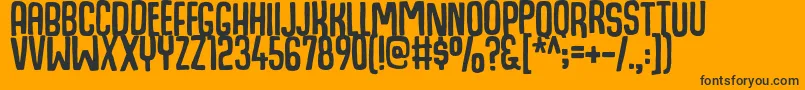 HogfishDemo Font – Black Fonts on Orange Background