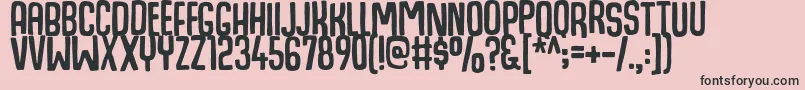 HogfishDemo Font – Black Fonts on Pink Background