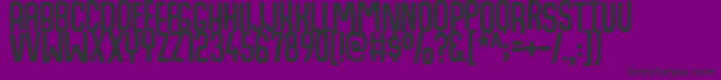 HogfishDemo-fontti – mustat fontit violetilla taustalla