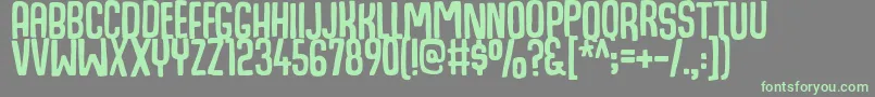 HogfishDemo Font – Green Fonts on Gray Background