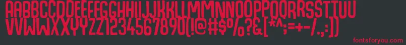 HogfishDemo Font – Red Fonts on Black Background