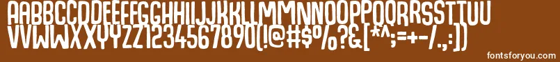 HogfishDemo Font – White Fonts on Brown Background
