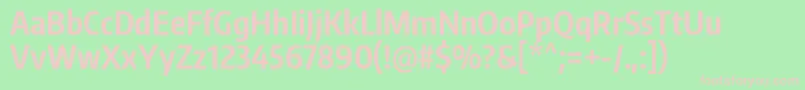 EncodesanscompressedBold Font – Pink Fonts on Green Background