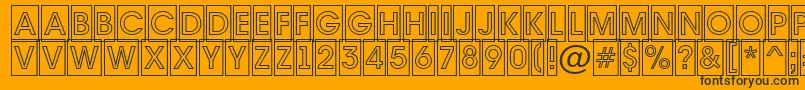 AAvantetitulcmotlBold Font – Black Fonts on Orange Background