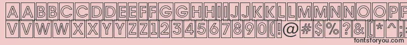 AAvantetitulcmotlBold Font – Black Fonts on Pink Background