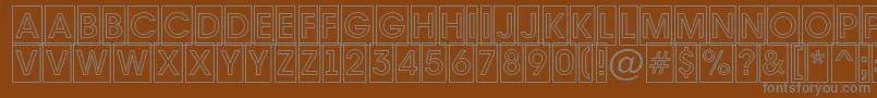 AAvantetitulcmotlBold Font – Gray Fonts on Brown Background