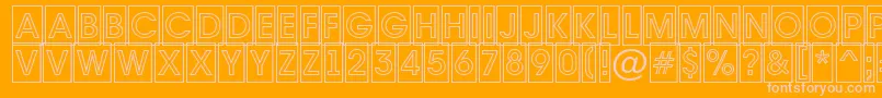 AAvantetitulcmotlBold Font – Pink Fonts on Orange Background