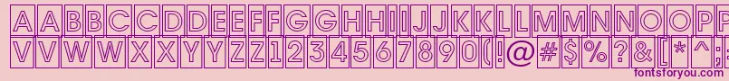 AAvantetitulcmotlBold Font – Purple Fonts on Pink Background