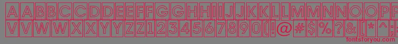 AAvantetitulcmotlBold Font – Red Fonts on Gray Background