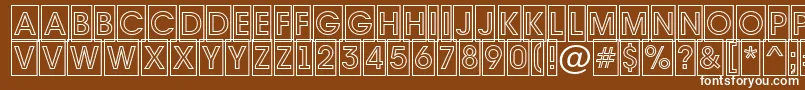 AAvantetitulcmotlBold Font – White Fonts on Brown Background