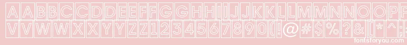 AAvantetitulcmotlBold Font – White Fonts on Pink Background