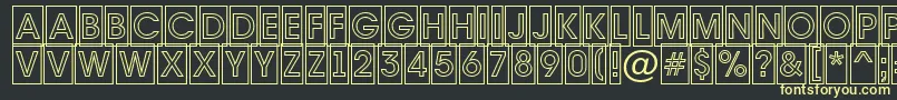 AAvantetitulcmotlBold Font – Yellow Fonts on Black Background