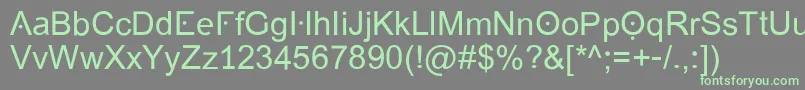 fuente Grotesk – Fuentes Verdes Sobre Fondo Gris