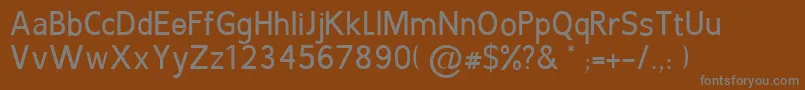 Шрифт LignummelleRegular – серые шрифты на коричневом фоне
