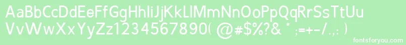 LignummelleRegular Font – White Fonts on Green Background