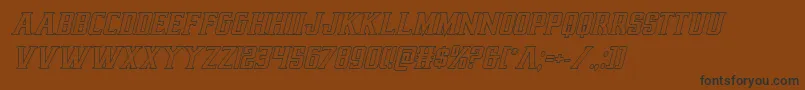 Earthrealmoutital Font – Black Fonts on Brown Background