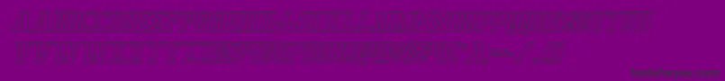 Earthrealmoutital Font – Black Fonts on Purple Background