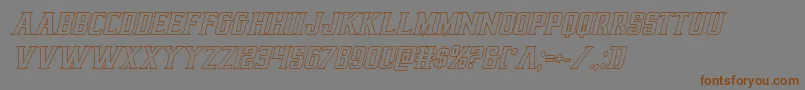 Earthrealmoutital Font – Brown Fonts on Gray Background