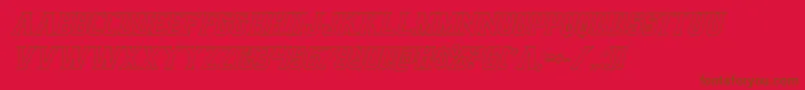 Earthrealmoutital Font – Brown Fonts on Red Background
