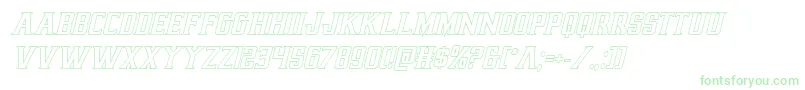 Earthrealmoutital Font – Green Fonts on White Background