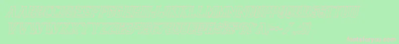 Earthrealmoutital Font – Pink Fonts on Green Background