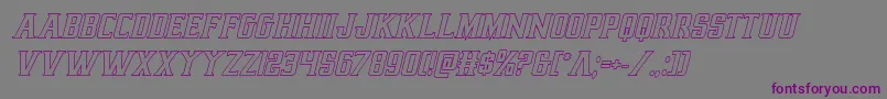 Earthrealmoutital Font – Purple Fonts on Gray Background