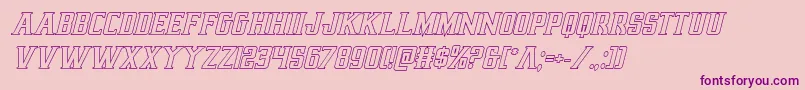 Earthrealmoutital Font – Purple Fonts on Pink Background
