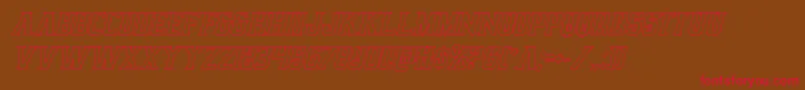 Earthrealmoutital Font – Red Fonts on Brown Background