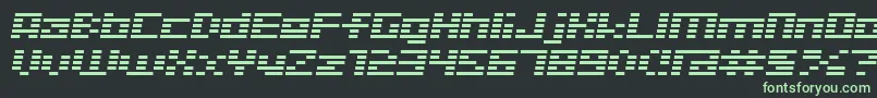D3DigitalismItalic-Schriftart – Grüne Schriften auf schwarzem Hintergrund