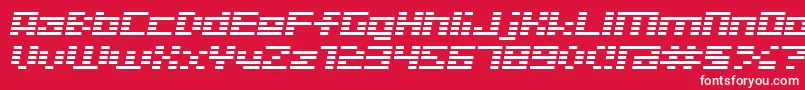 D3DigitalismItalic Font – White Fonts on Red Background