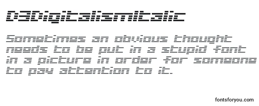 Шрифт D3DigitalismItalic
