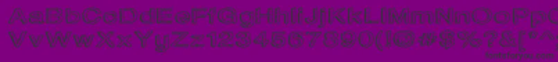 Water ffy-Schriftart – Schwarze Schriften auf violettem Hintergrund