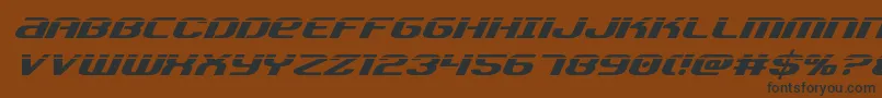 Teamamericalaser Font – Black Fonts on Brown Background