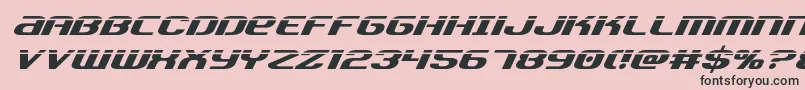 Teamamericalaser Font – Black Fonts on Pink Background