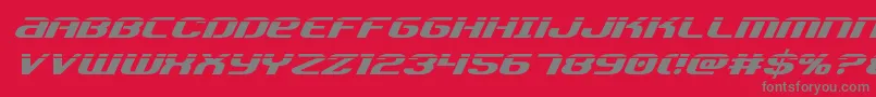 Teamamericalaser Font – Gray Fonts on Red Background