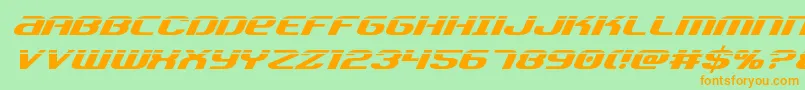 Teamamericalaser Font – Orange Fonts on Green Background
