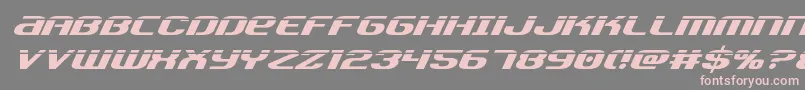Teamamericalaser-Schriftart – Rosa Schriften auf grauem Hintergrund