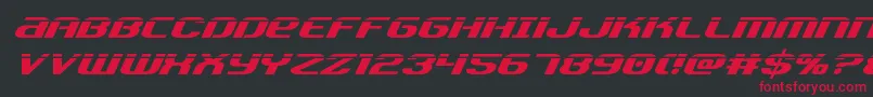 Teamamericalaser Font – Red Fonts on Black Background