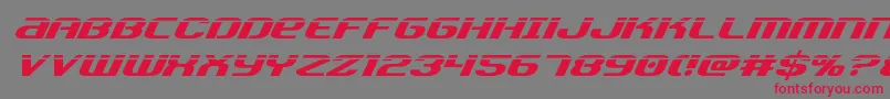 Teamamericalaser Font – Red Fonts on Gray Background