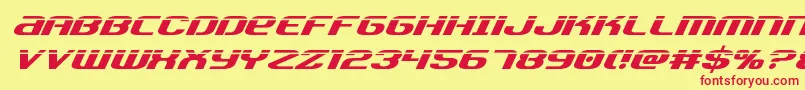 Teamamericalaser Font – Red Fonts on Yellow Background