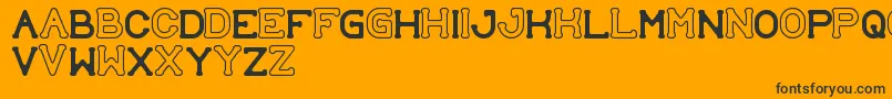 SubmitToFaith Font – Black Fonts on Orange Background